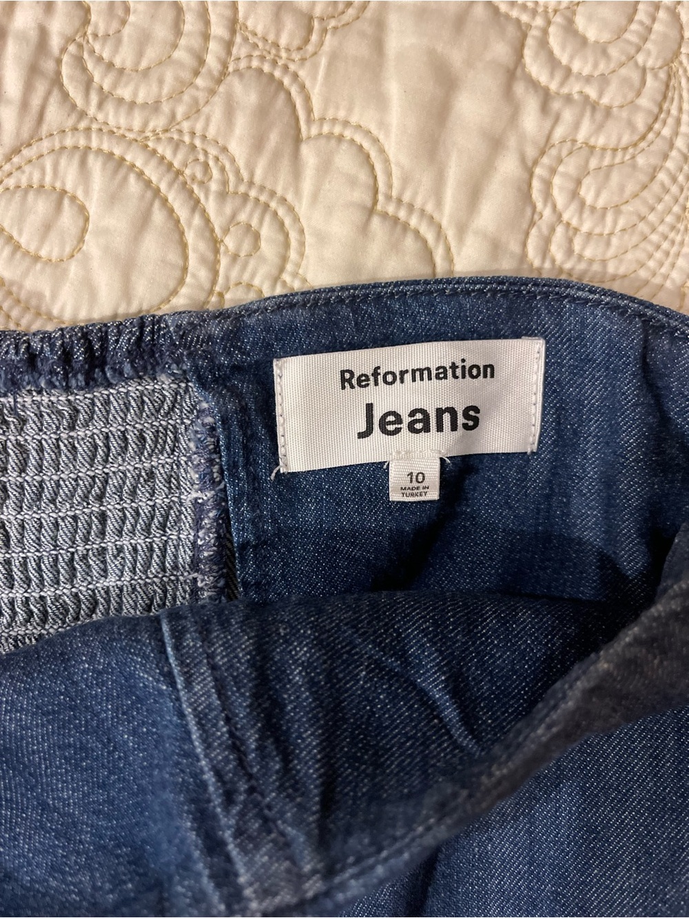Reformation Dark Blue Denim Midi Dress - Picture 3 of 3